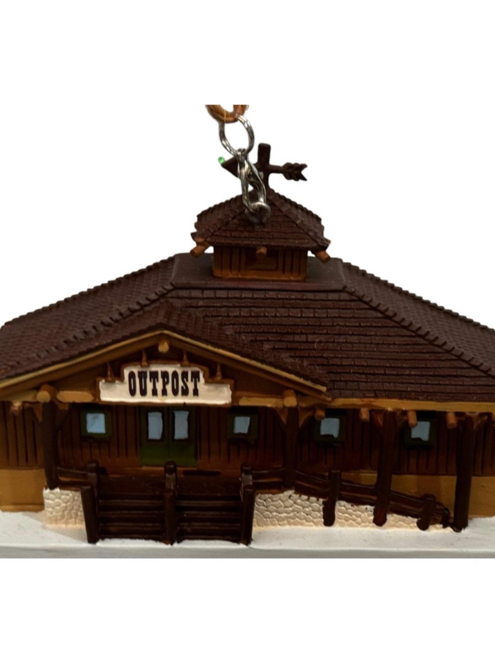 Disney Fort Wilderness Outpost Building Mickey Ornament - NEW